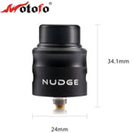 Original Wotofo Nudge RDA Tank 24mm Electronic Cigarette Rebuildable Dripping Atomizer BF pin Vaporizer fit for Nudge Box Mod
